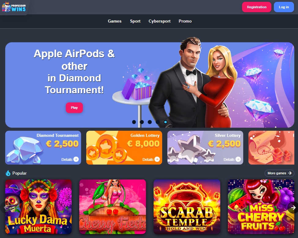 ProfessorWins casino pros and cons.