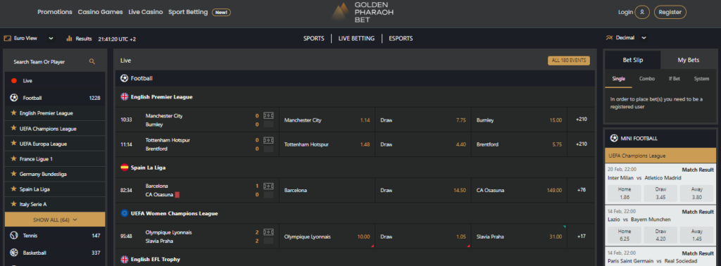 Golden Pharaoh Sports Betting