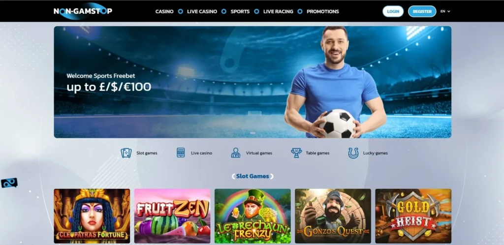 Play slot games at Non-Gamstop casino