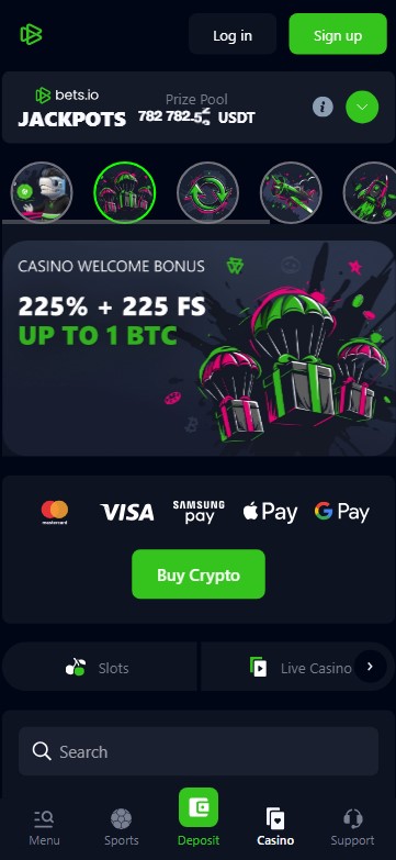 Explore Bets.io Casino mobile app