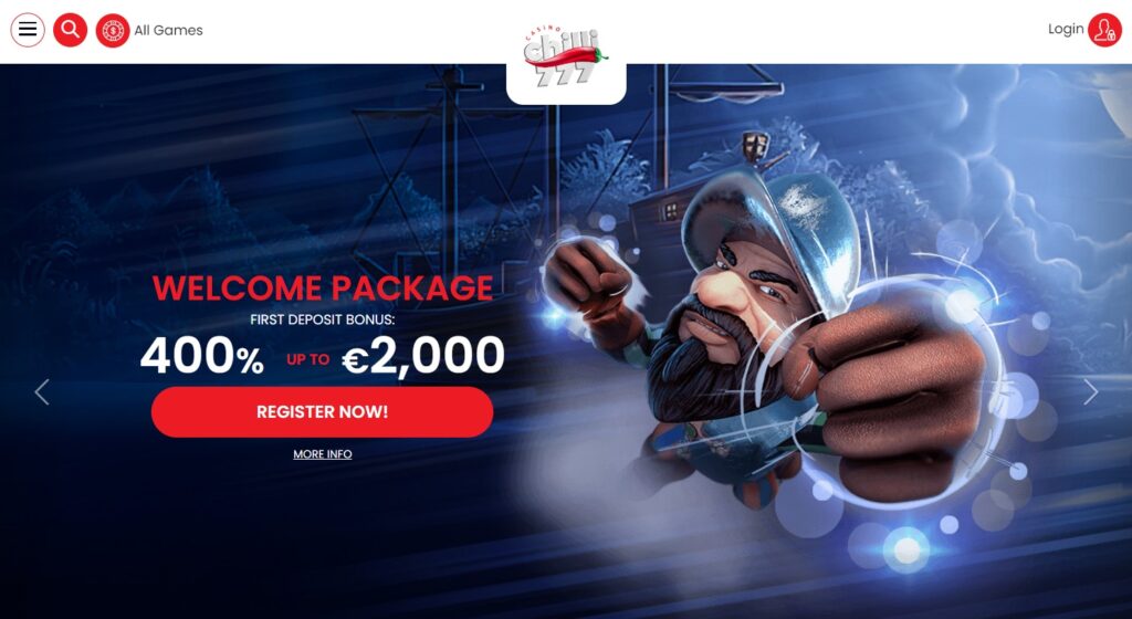 Chilli777 Casino bonus banner