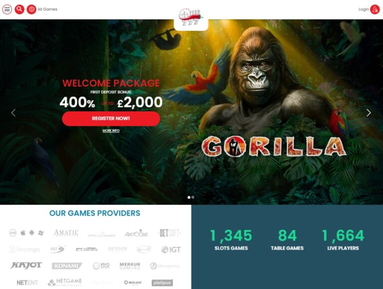 Mobile size of page by Chilli777 Casino