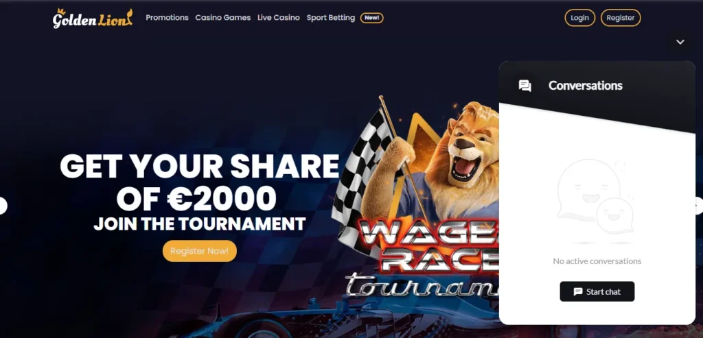 Support at Golden Lion casino