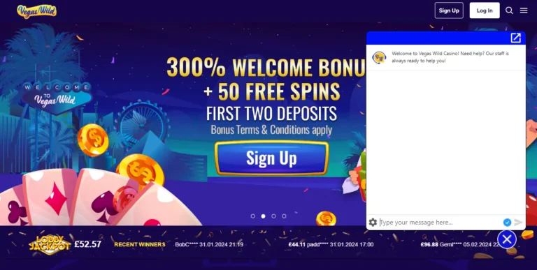 Vegas Wild Casino support