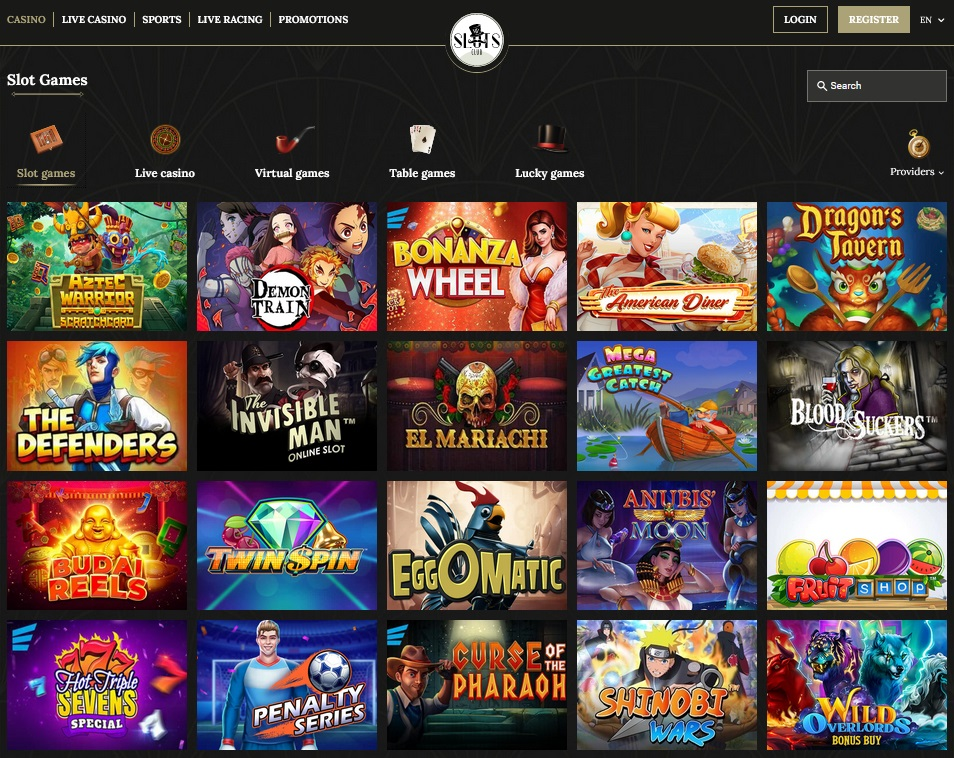 Mr Slots Club Casino slot games