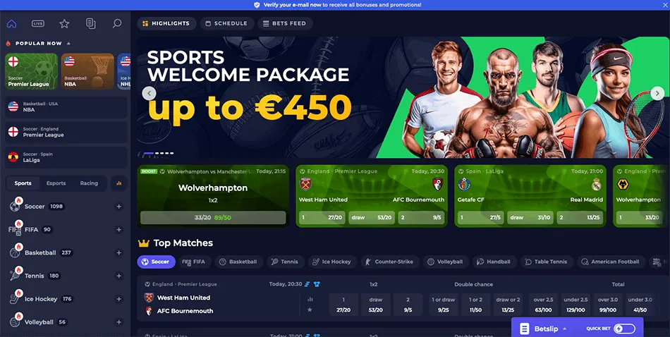 NineWin Casino Sports betting
