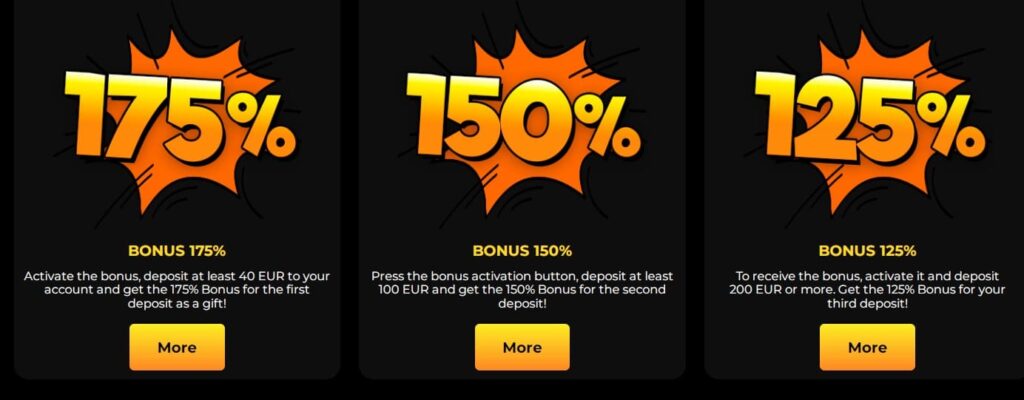 Bonuses at Kaboom Slot