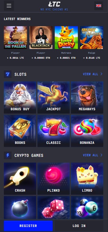 Learn about mobile experience at LTC Casino