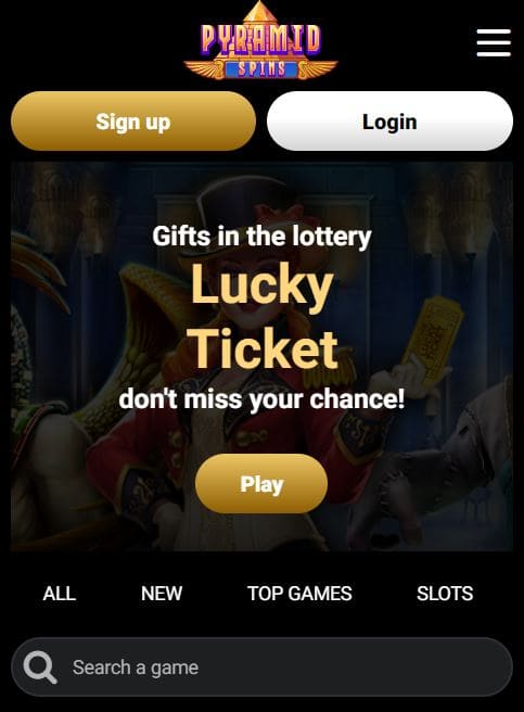 Pyramid Spins Casino mobile optimization