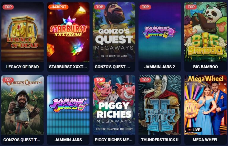 Games at SpaceWin Casino