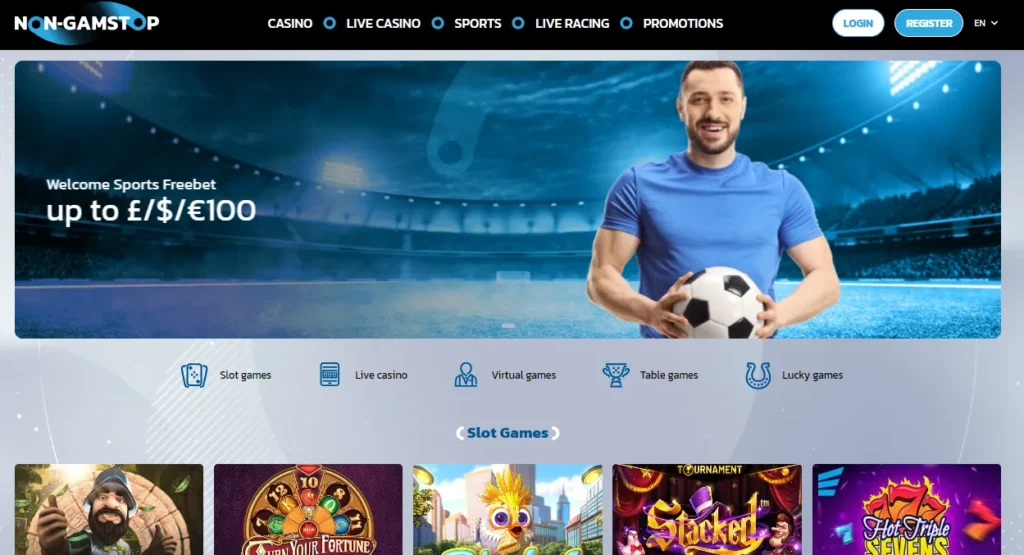Main page by Non-Gamstop casino