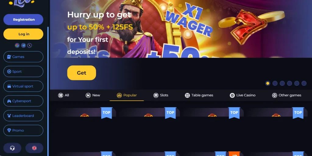 Richy Leo Casino main banner