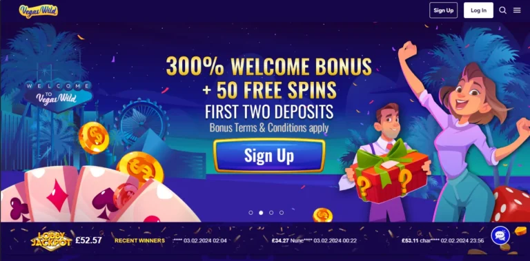 Vegas Wild Casinomain page