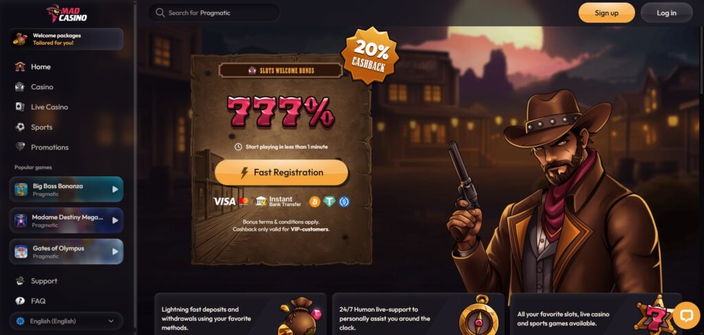 MadCasino Home Page
