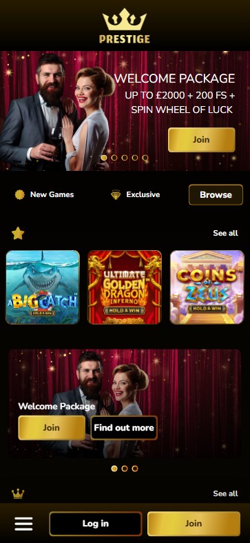 Learn Prestige Casino mobile app