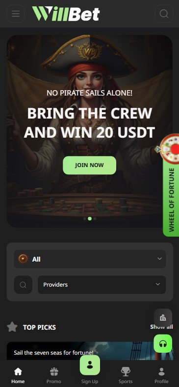 Discover WillBet Casino mobile app