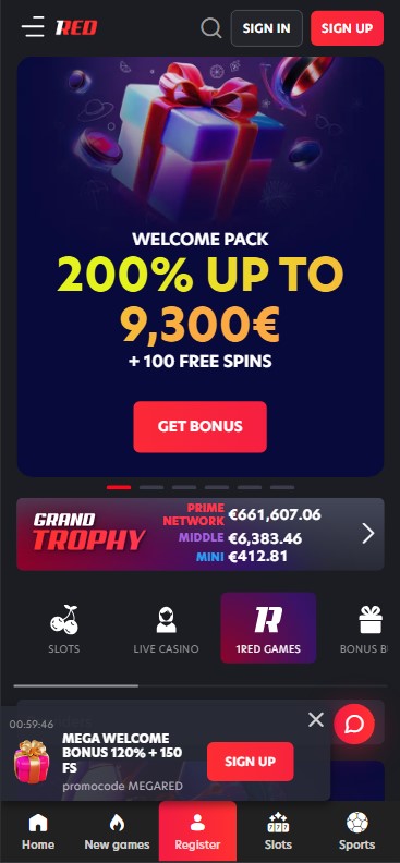 Discover 1Red Casino mobile app