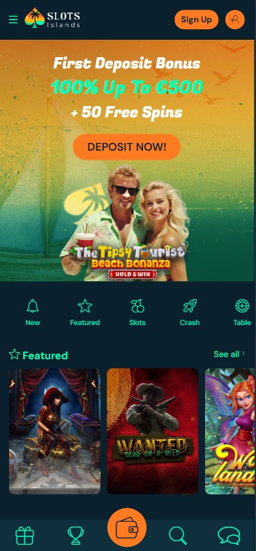 Learn about mobile experience at Slots Islands Casino