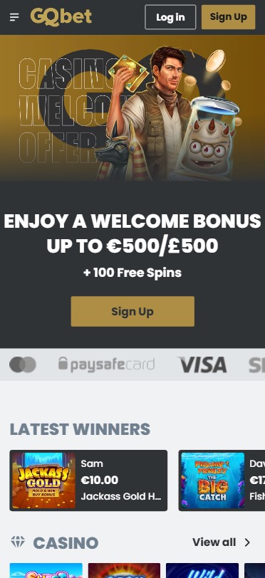 Learn about GQbet Casino mobile gaming